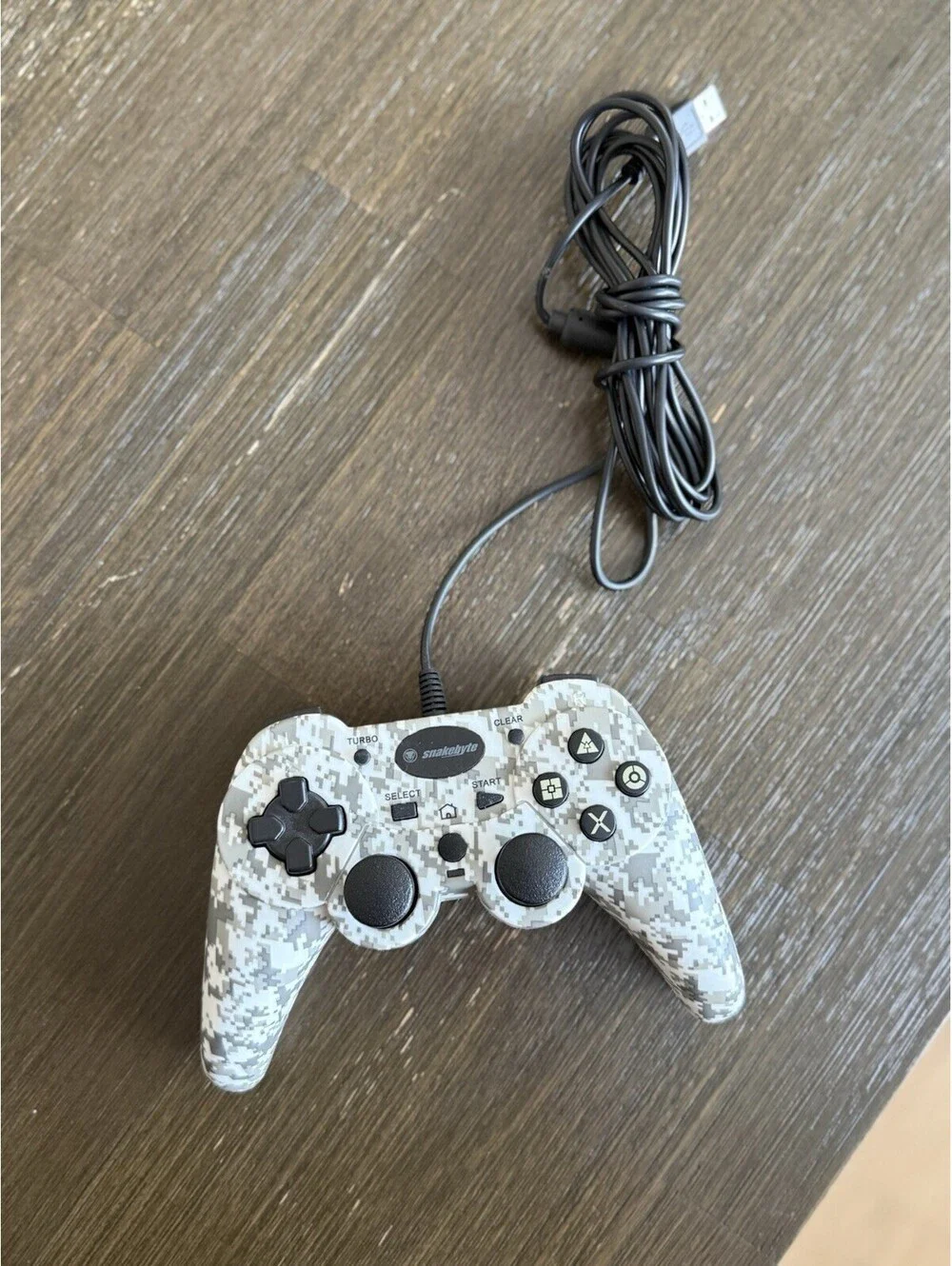 Snakebyte SB01426 PS3 Wired USB Controller Digital Camo PlayStation 3 Tested
